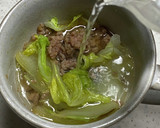 ひき肉と白菜の甘辛柚子こしょうスープ作り方5写真