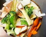 お一人様☆簡単カルボ味根菜たっぷり野菜炒作り方10写真