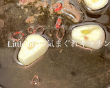 牡蠣と白ネギのアヒージョ作り方4写真