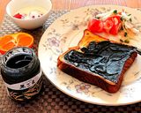 黒ごまペーストで春菊の胡麻和え⭐超時短作り方1写真