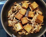 厚揚げときのこと甘辛七味炒め作り方4写真