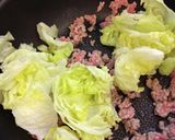 挽き肉レタス炒飯作り方2写真