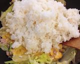 挽き肉レタス炒飯作り方5写真