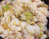 挽き肉レタス炒飯作り方6写真