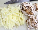 10分完成☆じゃがいもと椎茸のきんぴら作り方1写真