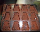 濃厚チョコマドレーヌ　クマさん作り方1写真