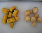 ☆じゃがいもとかぼちゃのほっこり煮☆作り方1写真