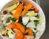 お一人様☆簡単カルボ味根菜たっぷり野菜炒作り方12写真