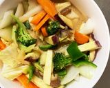 お一人様☆簡単カルボ味根菜たっぷり野菜炒作り方14写真