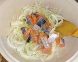 鮭・舞茸・ほうれん草・ポテトのグラタン作り方5写真