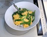 5分 90円で作れるふわトロニラ玉丼作り方4写真