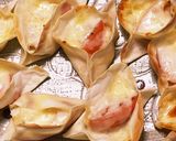 トマトチーズの餃子のお舟作り方3写真