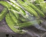 レンジで簡単♪スナップエンドウの胡麻和え作り方1写真