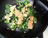 材料最小☆鮭とほうれん草のクリームパスタ作り方2写真