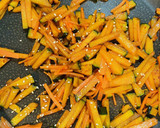 かぼちゃとにんじんの甘酢塩きんぴら作り方5写真