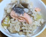 鮭の炊き込みご飯作り方5写真