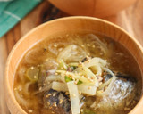 だし要らず♩いわし缶と長ねぎのみそ汁作り方4写真