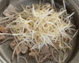 豆苗と豚肉のお酢生姜炒め作り方6写真