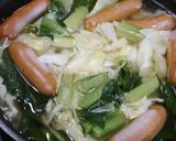 簡単！シャウエッセンの白だしラーメン。作り方2写真