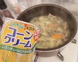 絶品コーンクリームシチュー！乳小麦粉なし作り方4写真