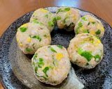 春色♪菜の花とコーンのおむすび✨作り方5写真