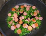 魚肉ソーセージとピーマンのオムレツ作り方4写真
