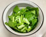 カット野菜冷凍保存　小松菜作り方1写真