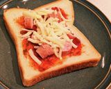 朝ごはんに　ピザトースト作り方4写真