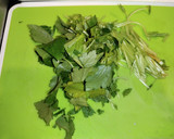 三つ葉とカニかまと卵の麺つゆマヨ和え作り方1写真