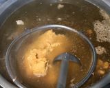 【保育園給食】ひき肉となめこのみそ汁作り方3写真