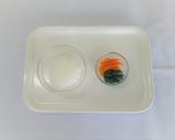 【離乳食中期】ほうれん草とにんじんのお粥作り方1写真