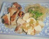 鶏肉と豆腐の酢ダレとパスタのワンプレート作り方4写真