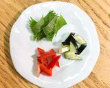 ガパオ風　夏野菜と梅豚そぼろ丼弁当作り方5写真