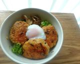 鶏肉のうまうまつくね丼作り方4写真
