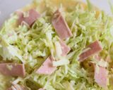 型なし！ハムとキャベツのカレーキッシュ作り方3写真