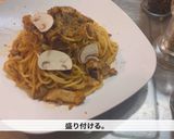 スパゲッティ　キノコのラグーソース作り方12写真