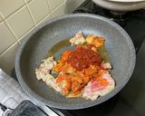 韓国料理プデチゲ（軍隊男メシ、乾麺入り）作り方7写真