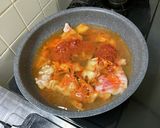韓国料理プデチゲ（軍隊男メシ、乾麺入り）作り方8写真