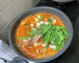 韓国料理プデチゲ（軍隊男メシ、乾麺入り）作り方9写真