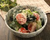 ブロッコリーとトマトのヨーグルト味噌和え作り方4写真