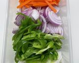 合挽肉と野菜の春雨炒め作り方1写真