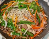 合挽肉と野菜の春雨炒め作り方4写真
