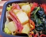 高校生男子お弁当24年1月30日作り方2写真