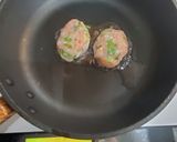 菜の花つくね照り焼き(マヨネーズ乗せ焼)作り方8写真