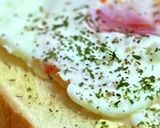 電子レンジDE簡単月見トースト作り方5写真
