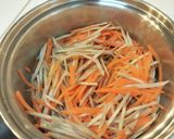 ごぼうと水菜のサラダ QC作り方3写真