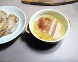 カンパーニュのオニオングラタンスープ作り方5写真