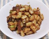 飯どろぼう、ネギちく作り方4写真