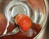 西紅柿炒鶏蛋(トマトと鶏卵の炒め物)作り方3写真