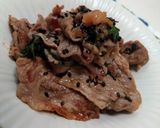 サッパリ！大葉と梅干しの豚肉炒め作り方5写真